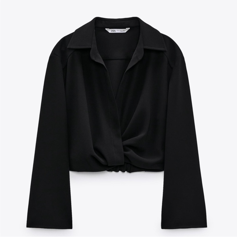 Zara twist front crop top